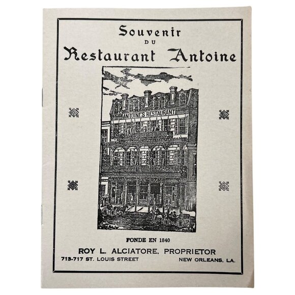 Vintage LA New Orleans Antoines Restaurant Souvenir Booklet & Postcard Unposted - Picture 2 of 7